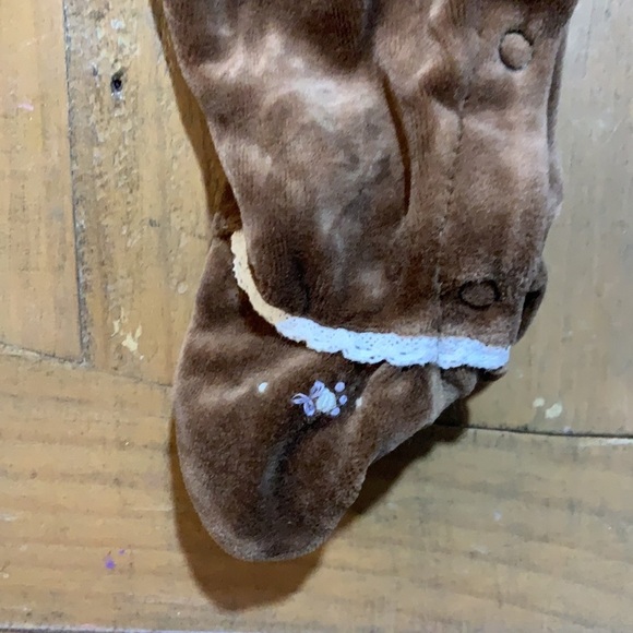 Janie and jack brown velour romper - Picture 3 of 6